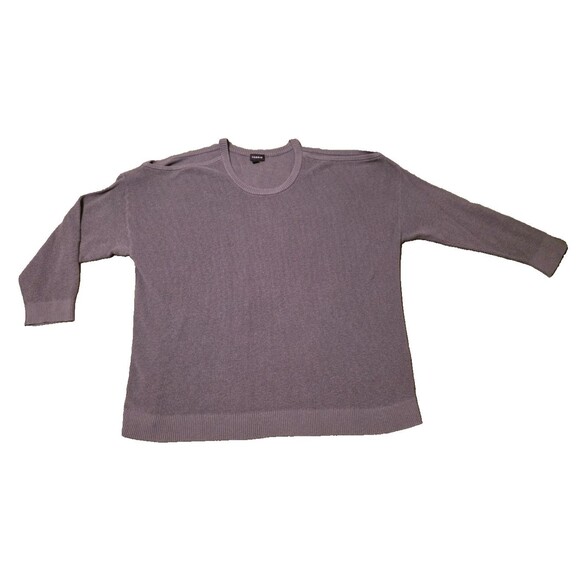 Torrid Womens Gray Cold Shoulder Acrylic Knit Pullover Crew Neck Sweater 3X - Picture 5 of 11
